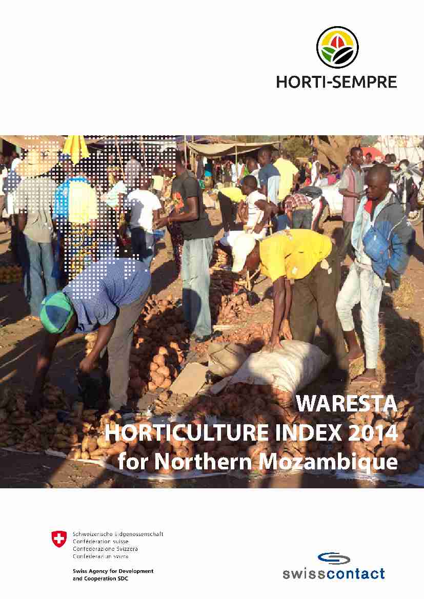 Capa de HORTICULTURE WARESTA INDEX 2014 EN